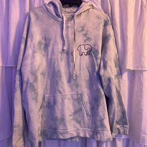 Ivory Ella Tie-Dye Oversized Hoodie